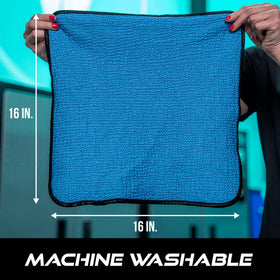 VIKING cloth in washing machine indicating reusable, machine-washable benefit