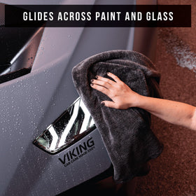 VIKING V+ beside a ruler showing 24x36 inch size for coverage