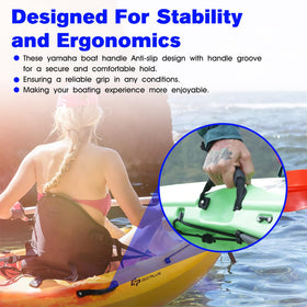 Vilapow hand using handle while boarding showing safety and stability benefit