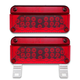 VINAUO front view of the 2-pack tail lights showing clear visibility