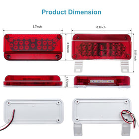 VINAUO lighting license plate at night for compliant illumination