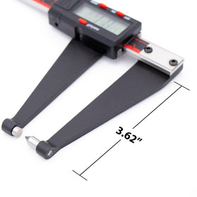 VINCA large LCD display showing clear inch and metric readout for faster inspections