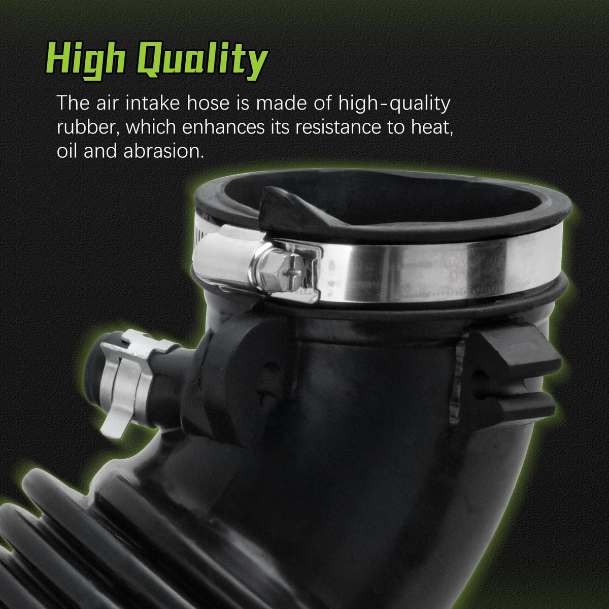 VINMS reinforced rubber close-up texture, resists heat and cracking