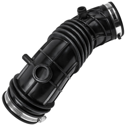 VINMS intake hose front view showing fitment and included clamps benefit durability