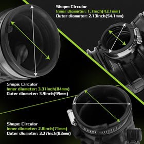 VINMS hose next to ruler showing accurate sizing for correct replacement