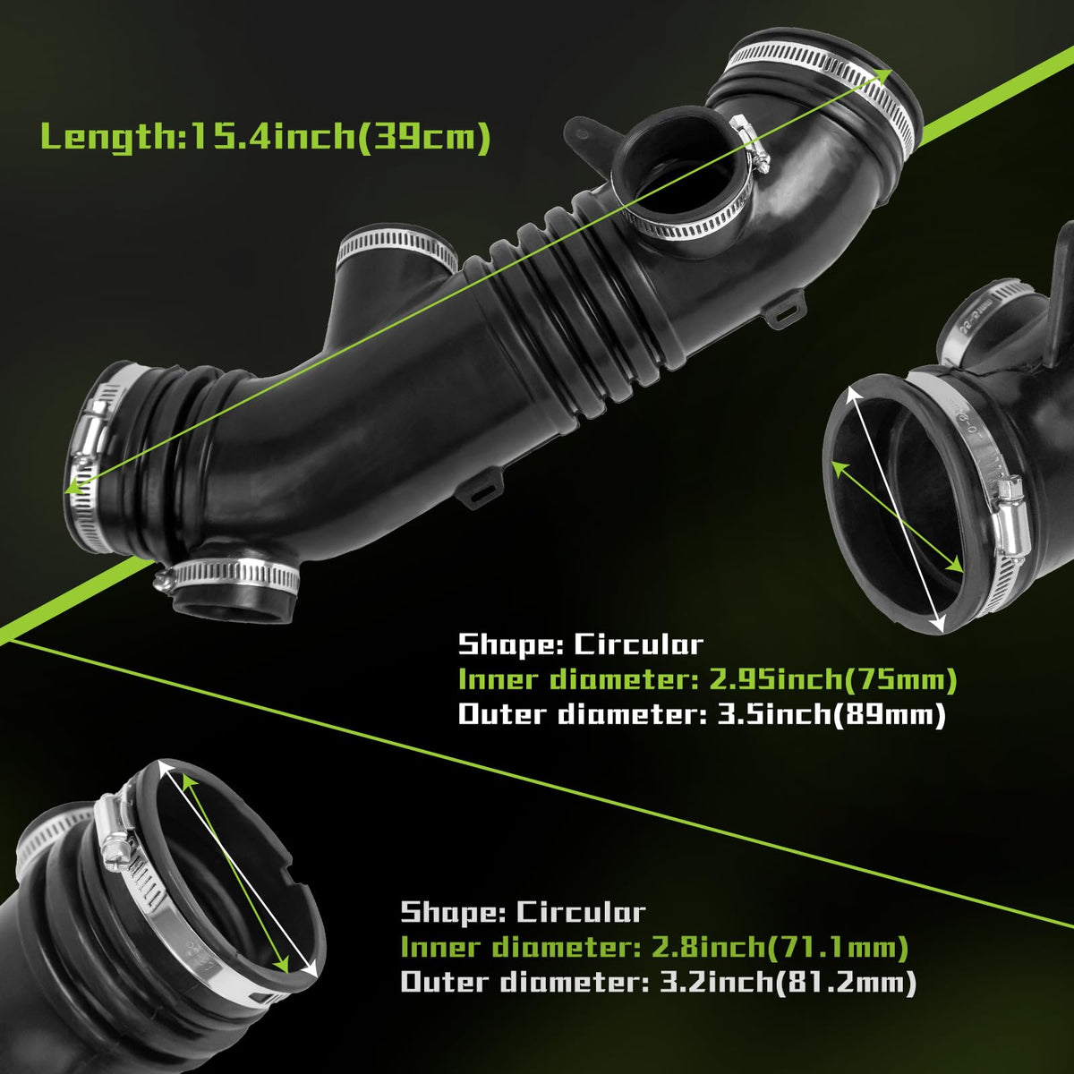 VINMS size comparison next to ruler showing exact dimensions for verification