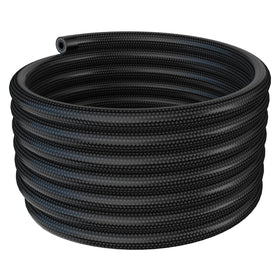 Vintruep 6AN fuel line front view showing black braided jacket and durable construction