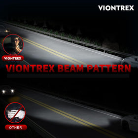 VIONTREX night highway scene showing brighter, clearer road view