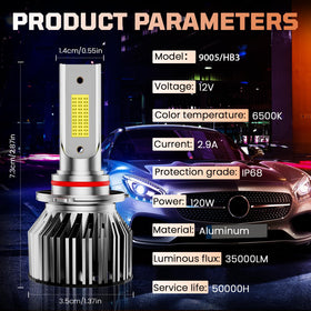 VIONTREX bulb installed in F150 headlight demonstrating plug-n-play fit