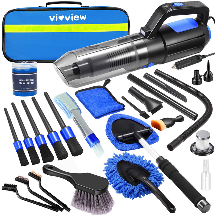 vioview front packaging showing full 25pcs kit and storage bag, convenient organization