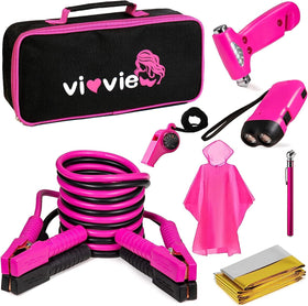 vioview user using kit roadside with flashlight, practical roadside assistance