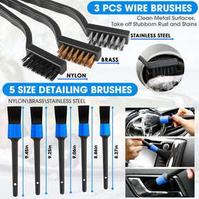 vioview wheel brushes scrubbing tire tread to remove road grime without damaging rims