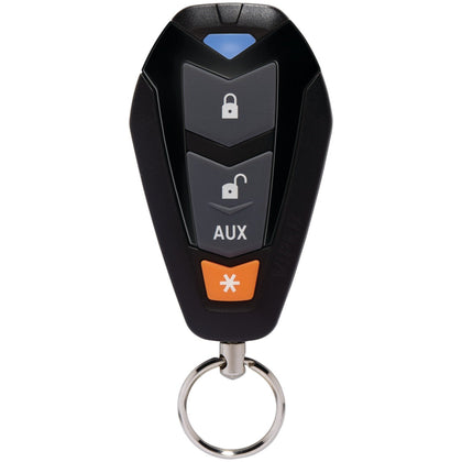 VIPER remote front view showing four buttons and compact design for easy control