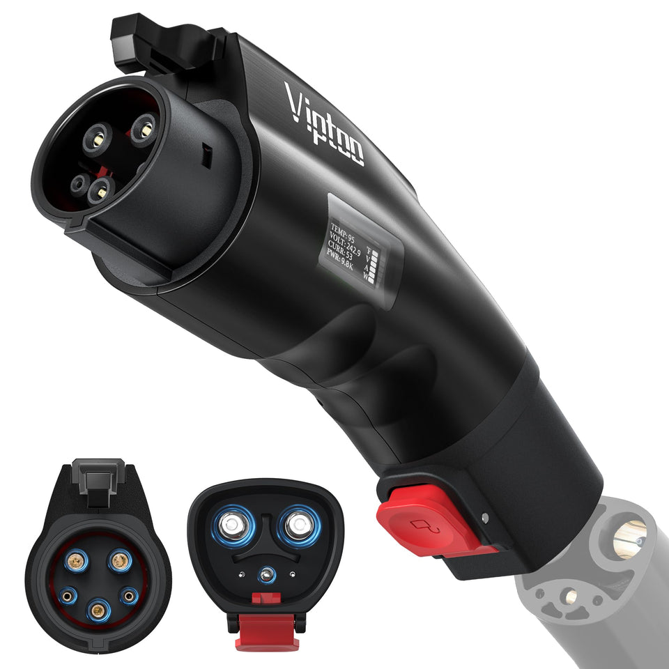 VIPTOO adapter front view showing compact design and easy connection benefit