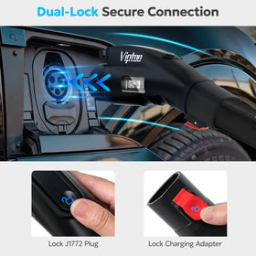 VIPTOO adapter weather-resistant housing detail showing IP65 protection against splashes