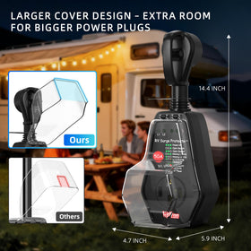 VIPTOO oversized weather cover sealing connector from rain and debris for durability