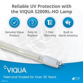 Viqua S200RL-HO closeup of lamp base for precise electrical contact