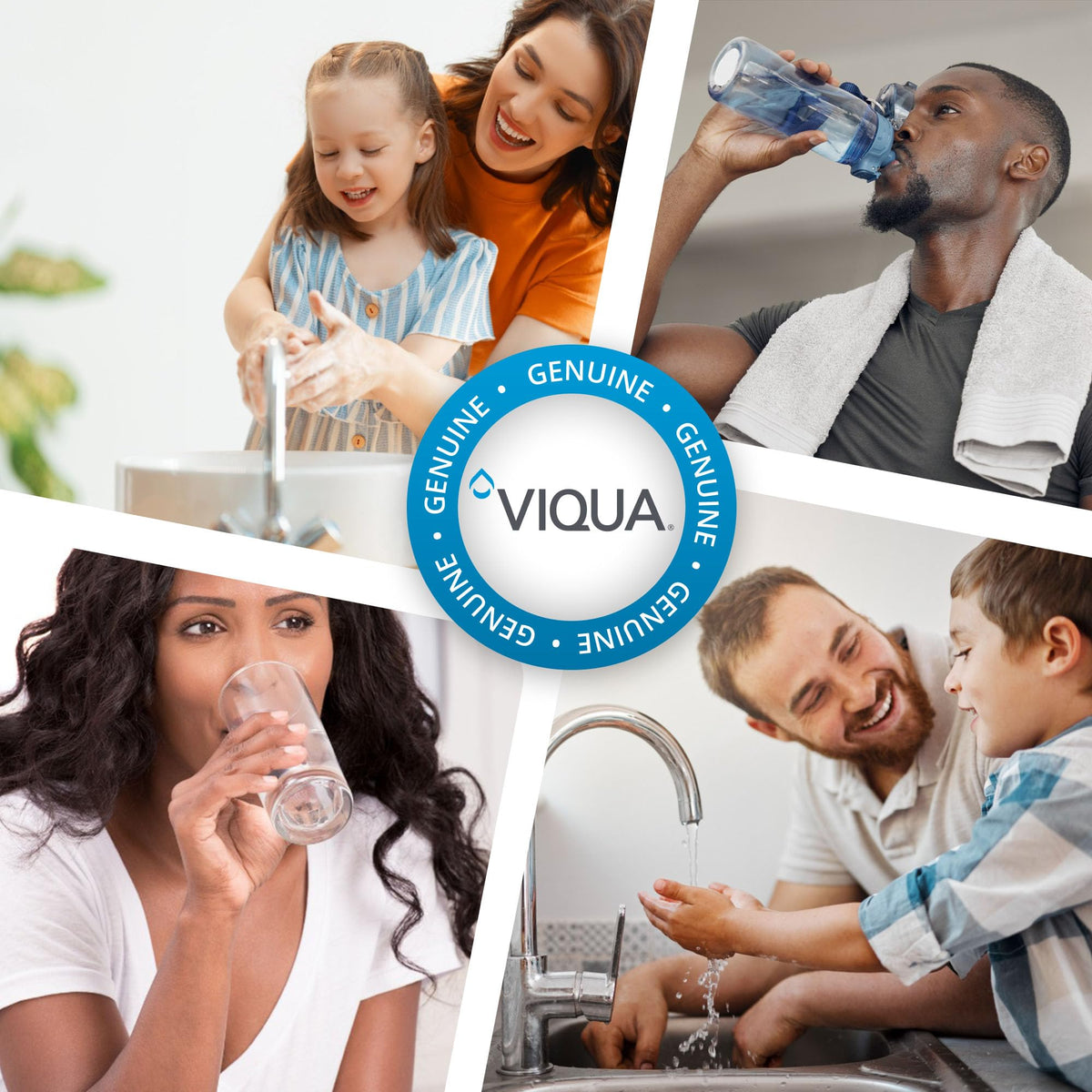 Viqua S200RL-HO lifestyle view near kitchen sink showing water protection