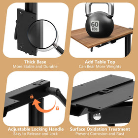Virego height adjustment comparison displaying adjustable heights for ergonomic benefit