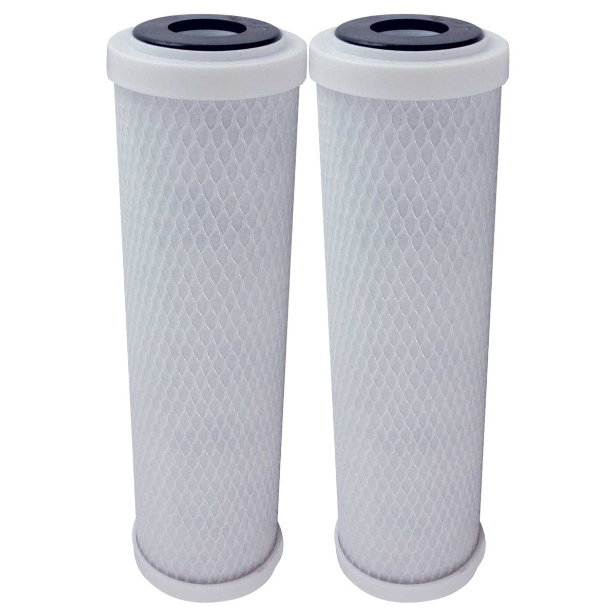 Vistar Water Technologies front pack shot showing two compatible replacement filters improving water taste