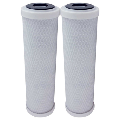 Vistar Water Technologies front pack shot showing two compatible replacement filters improving water taste