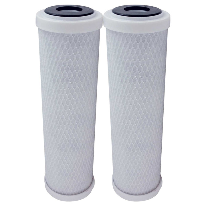 Vistar Water Technologies front pack shot showing two compatible replacement filters improving water taste