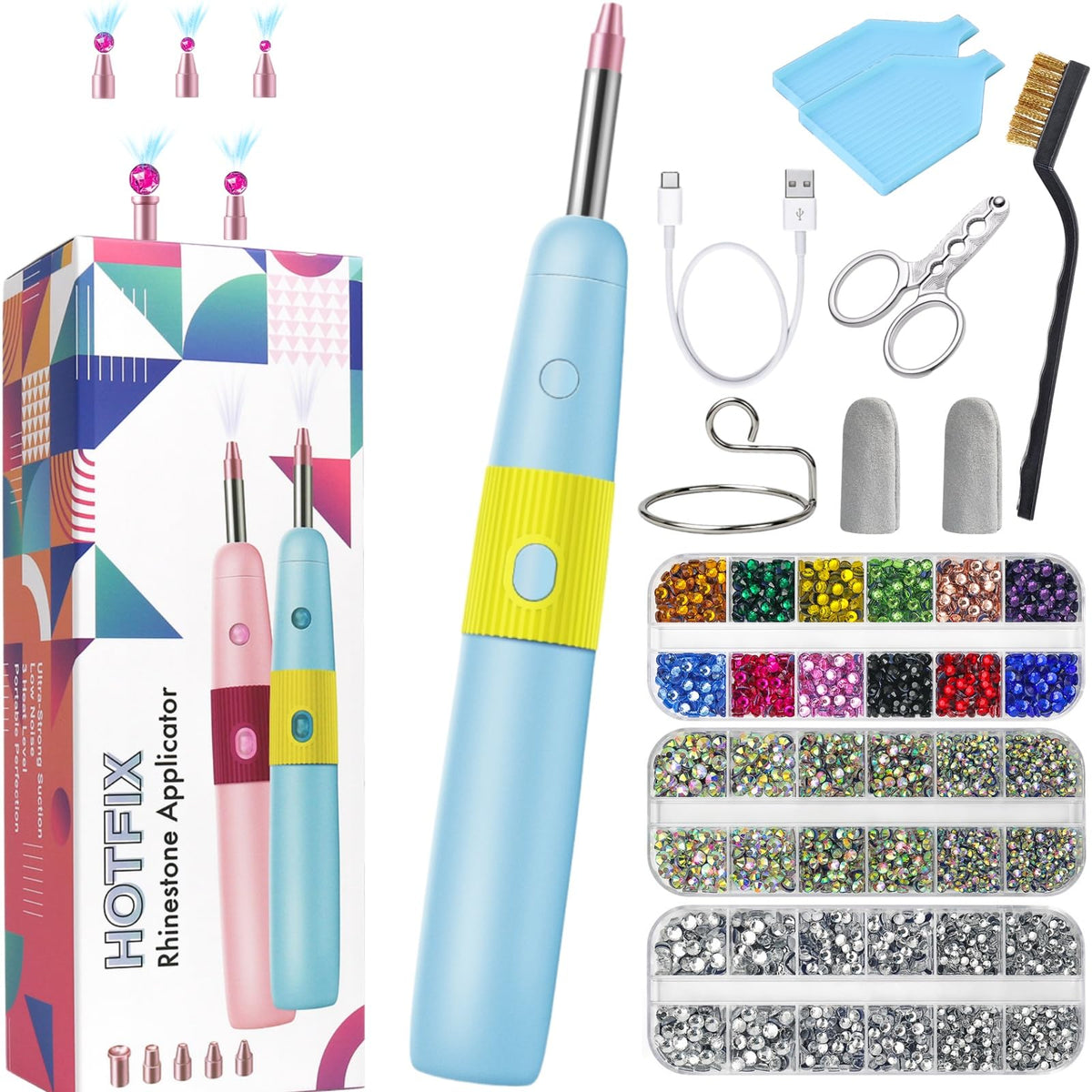 VIUCATE applicator front view showing cordless design and ergonomic grip for easier decorating