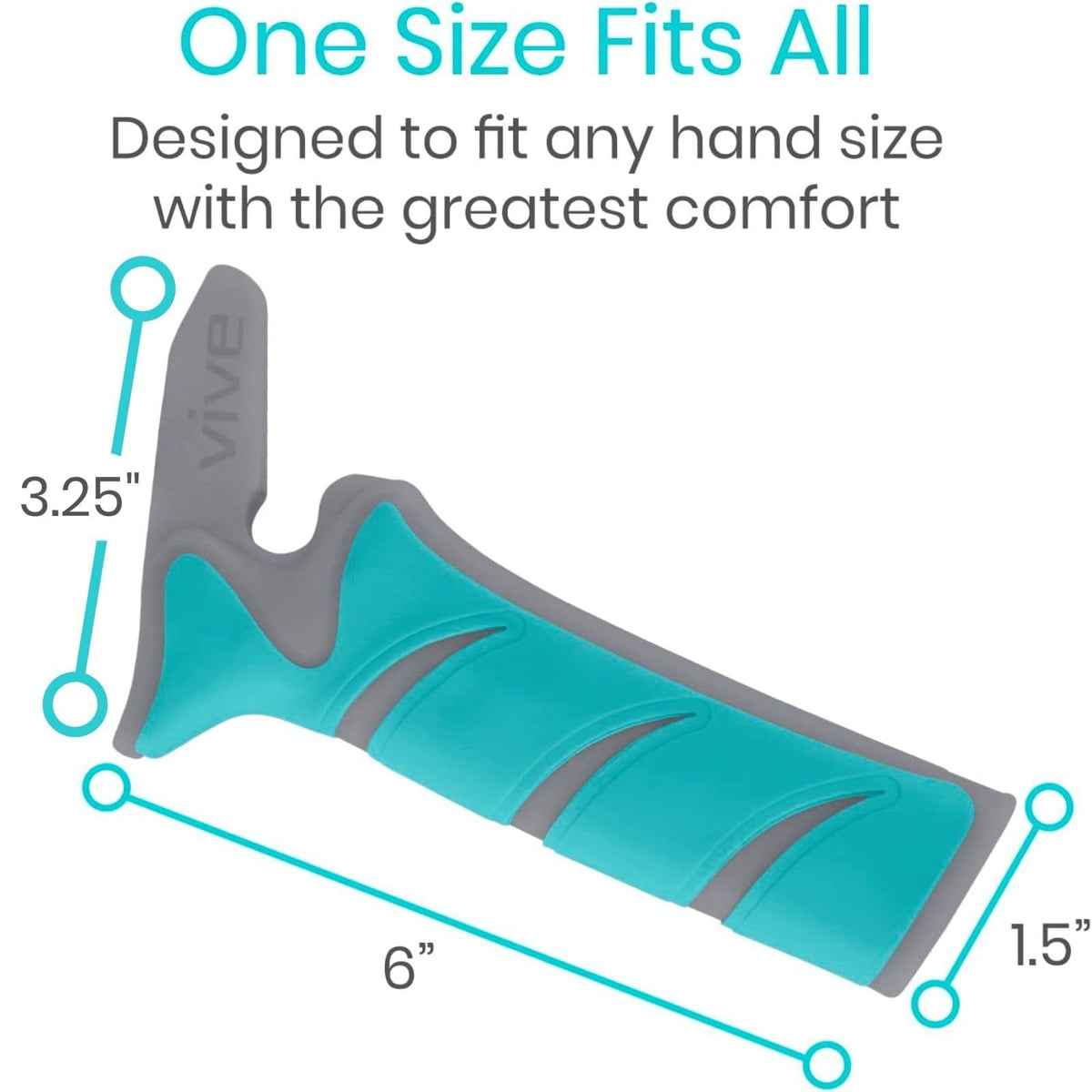 Vive handle stored inside glove box demonstrating compact, travel friendly design