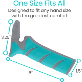 Vive handle stored inside glove box demonstrating compact, travel friendly design