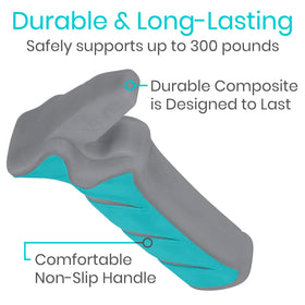 Vive detail of latch contact area showing scratch resistant protective finish