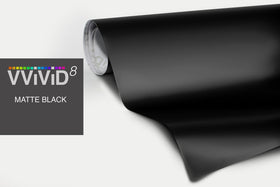 VViViD wrapped car door showing smooth matte look and professional result