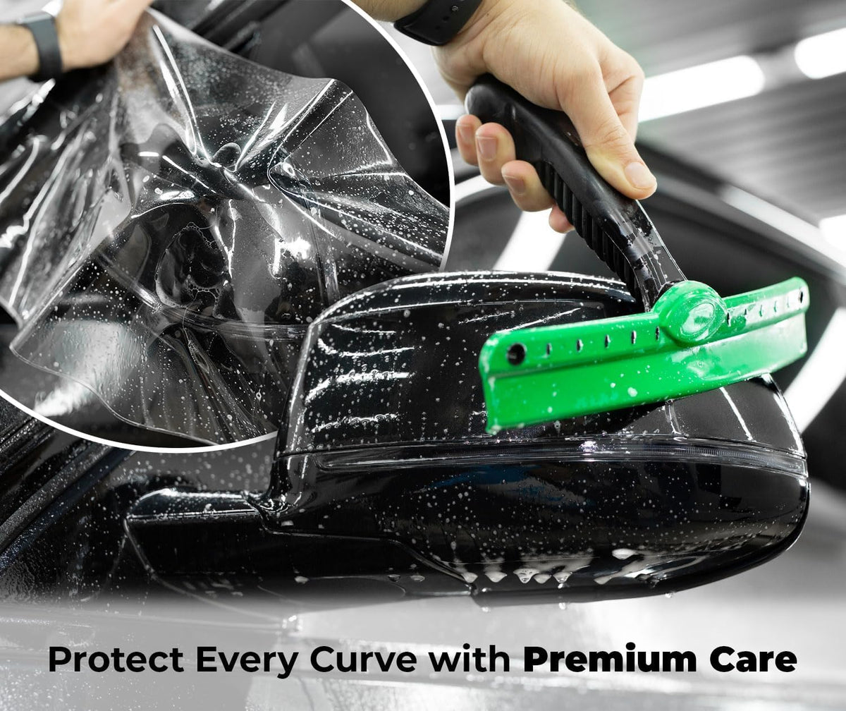 VViViD film installed on bumper demonstrating chip protection benefit