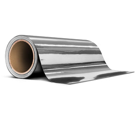 VViViD roll front view showing chrome finish and easy handling benefit