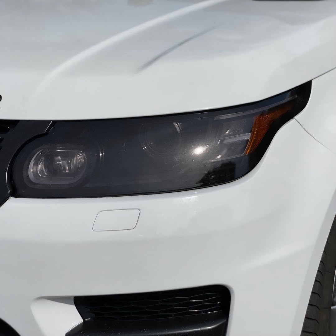 VViViD vinyl being applied to a headlight showing conformability and fit benefit