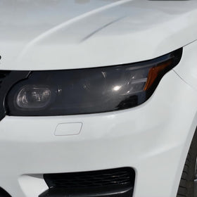 VViViD vinyl being applied to a headlight showing conformability and fit benefit