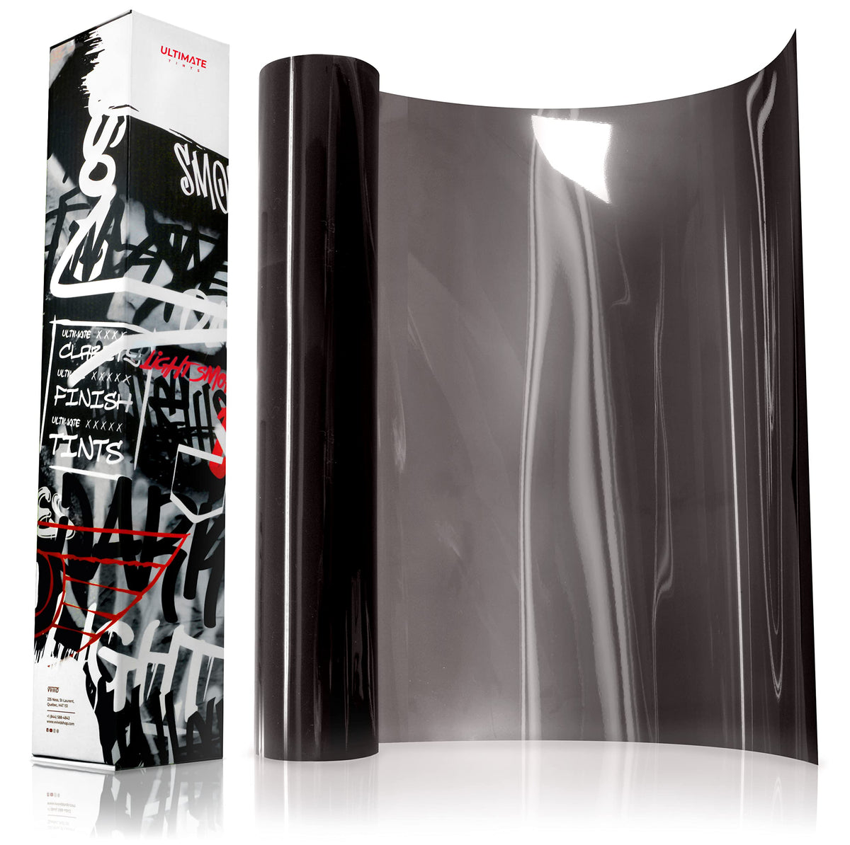 VViViD roll front packaging showing brand and glossy finish benefit