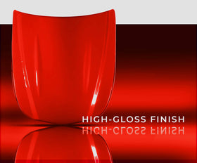 VViViD lifestyle shot of showroom car accentuating rich racing red