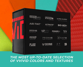 VViViD swatches fanned under daylight demonstrating color shift detection benefit