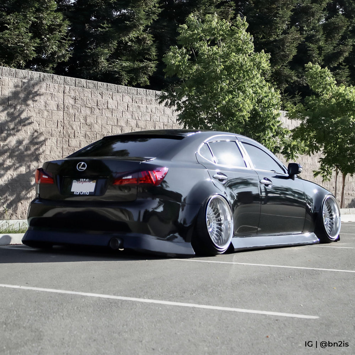 VViViD wrapped show car in piano black demonstrating dramatic appearance boost