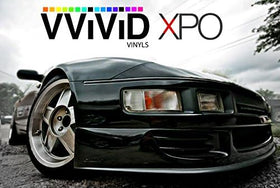 VViViD wrapped car bumper showing glossy finish and clean conformity