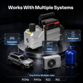 VIVOHOME kit accessories laid flat showing included adapters and oil convenience