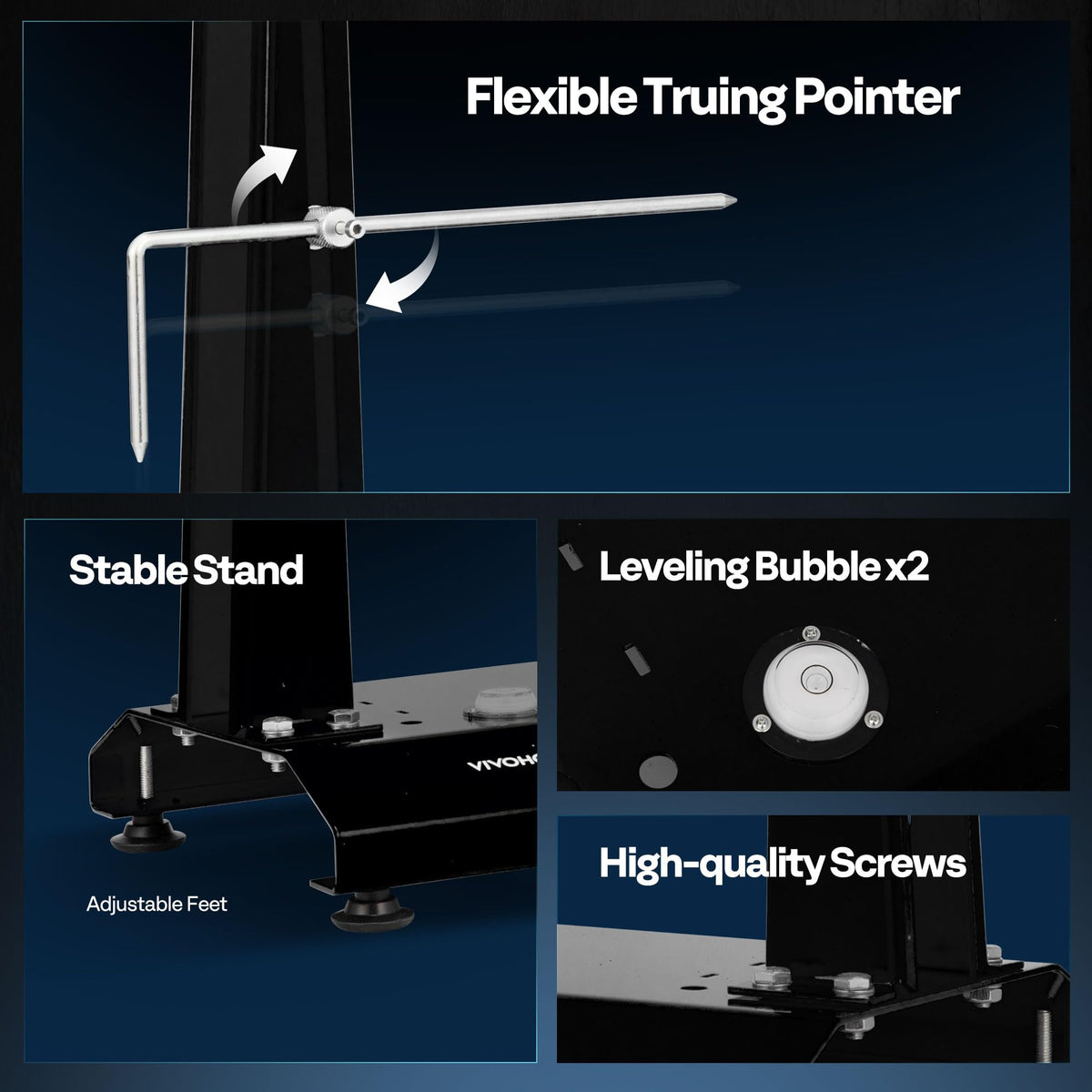 VIVOHOME wheel weights and hex wrenches laid out for quick balancing benefit