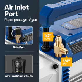 VIVOHOME adapters and self-sealing can taps for fast connections