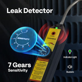 VIVOHOME adapters and can taps detail showing compatibility with multiple refrigerant fittings
