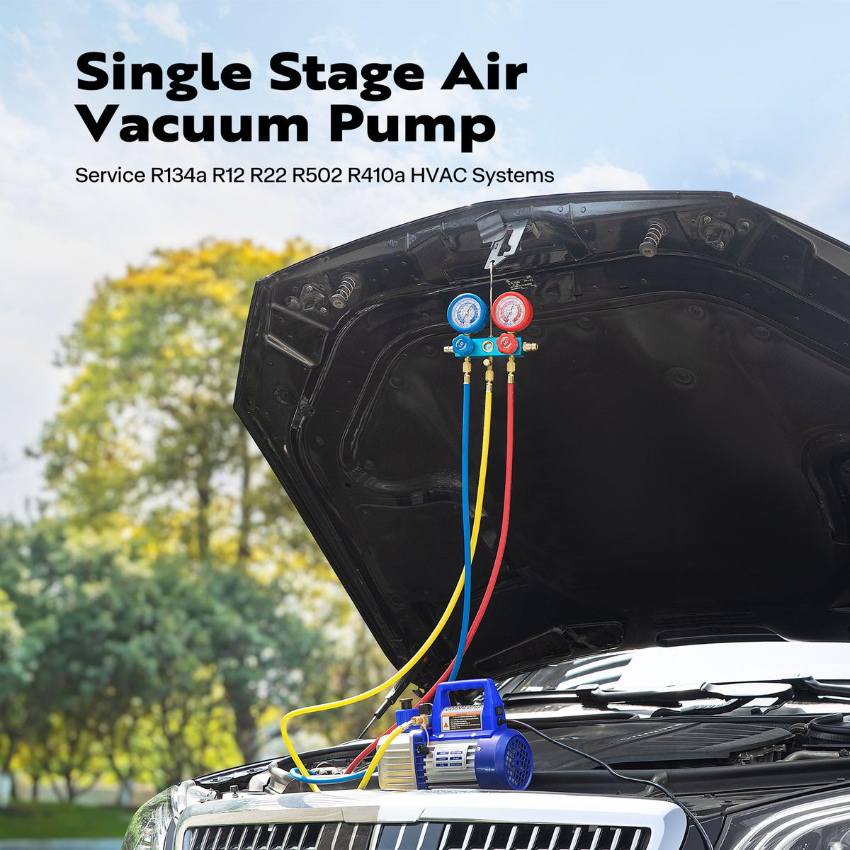 VIVOHOME carrying bag with pump, gauges and accessories for organized transport