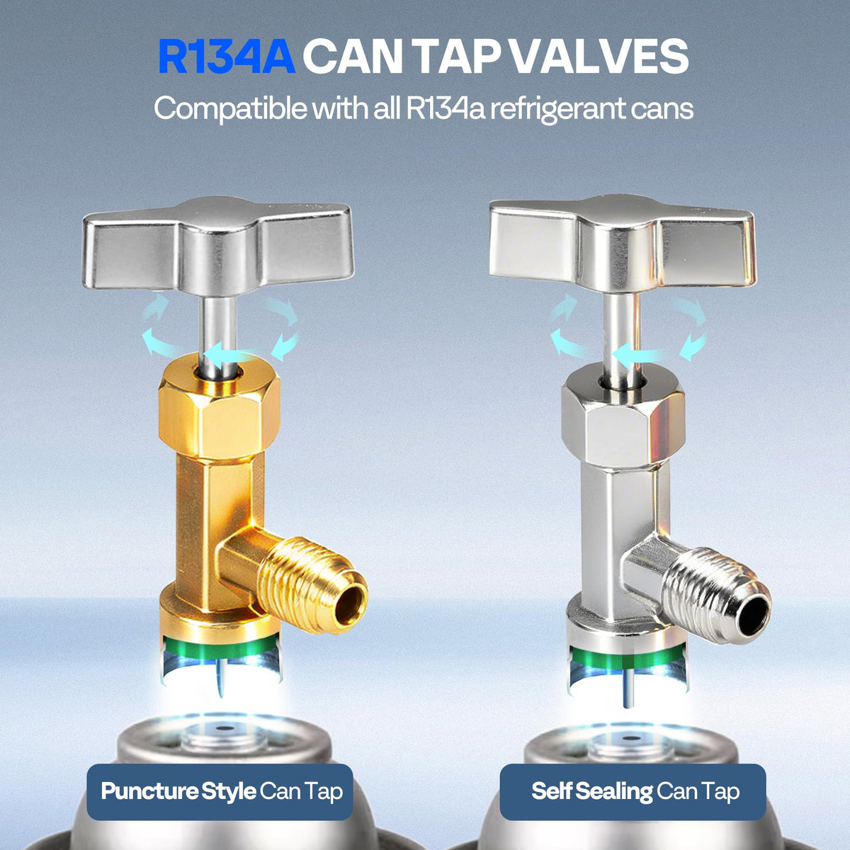 VIVOHOME couplers connected to manifold illustrating compatibility with gauges