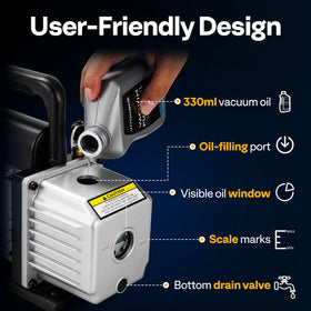 VIVOHOME exhaust filter detail separating oil mist for cleaner operation