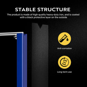 VIVOHOME blue protective coating on iron frame for corrosion resistance