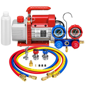VIVOHOME front view of pump and manifold kit showing complete setup and portability