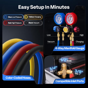VIVOHOME color-coded hoses and quick couplers for fast leak-free hookups